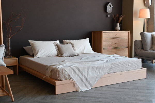 QUICK SHIP Superking Beech Ki - Low Loft Bed