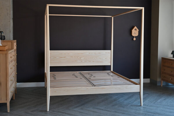 QUICK SHIP Superking Four Poster Bed - Ash Canterbury