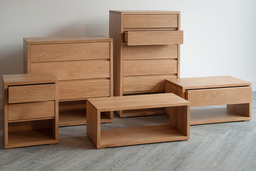 black lotus cube solid oak bedroom furniture collection