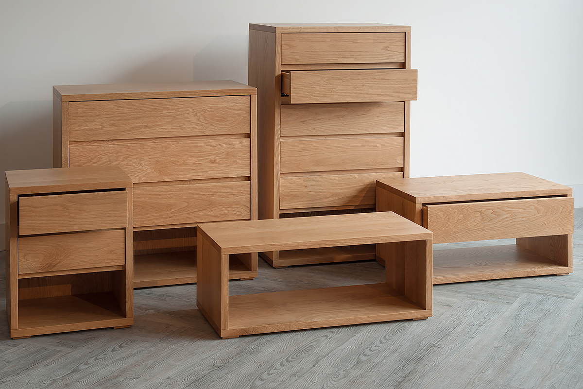 black lotus cube solid oak bedroom furniture collection