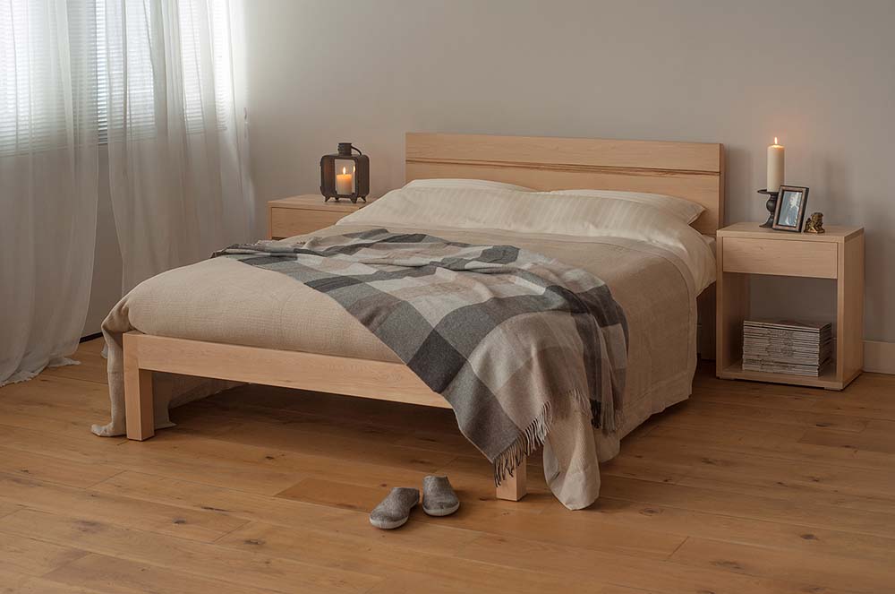 A maple wood or a walnut bed – which would you prefer
