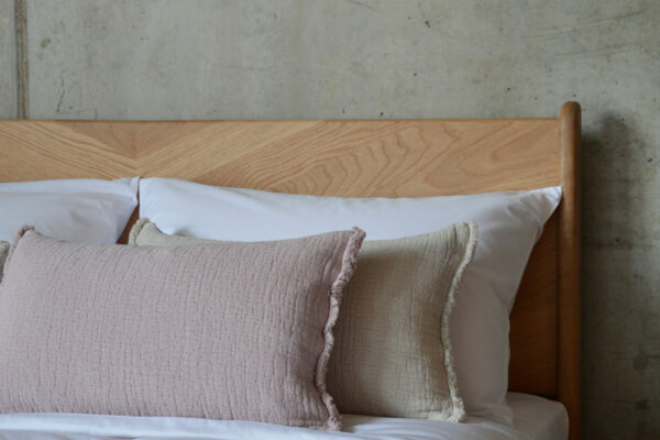 Blush Pink Cushion and Natural Cushion