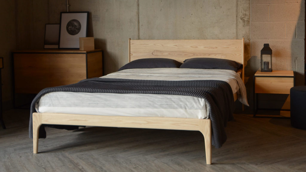 Camden Bed in solid ash 1