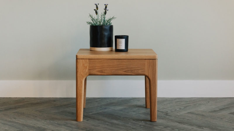 Camden handmade oak side table