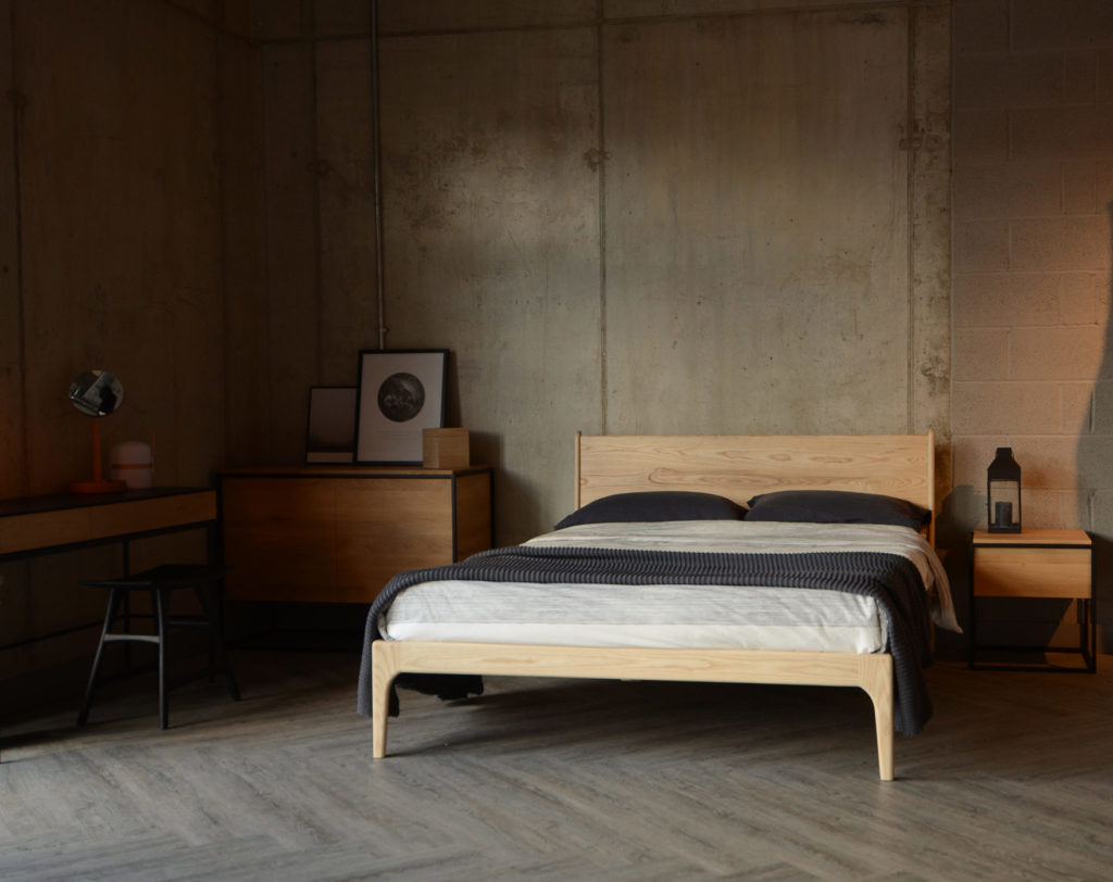 Camden in ash Scandinavian style bedroom
