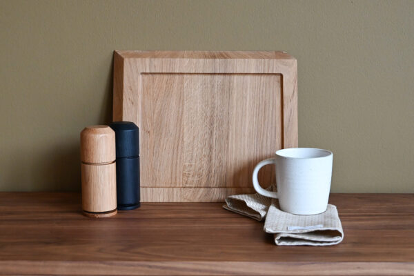 Angled Solid Oak Chopping Board