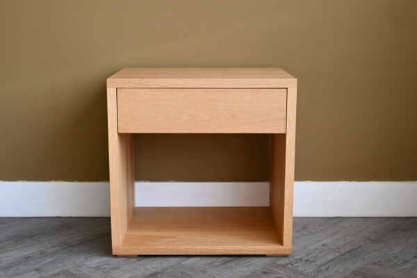 Ex-Display - Oak Cube Drawer Table