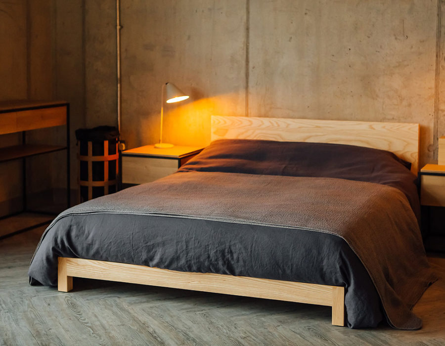 Industrial look bedroom sonora