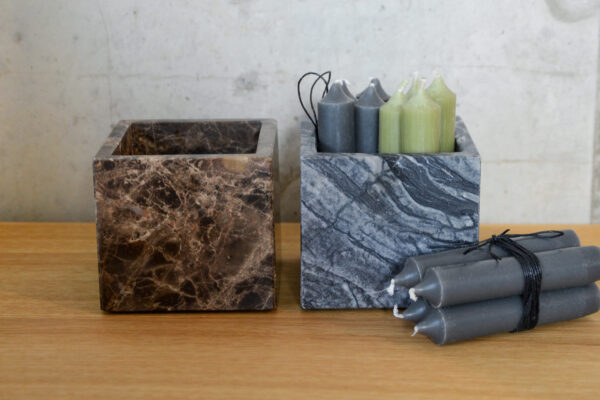 Marble Pots with Candles 2