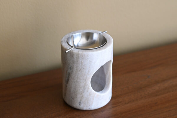 Marble and Steel Oil Burner