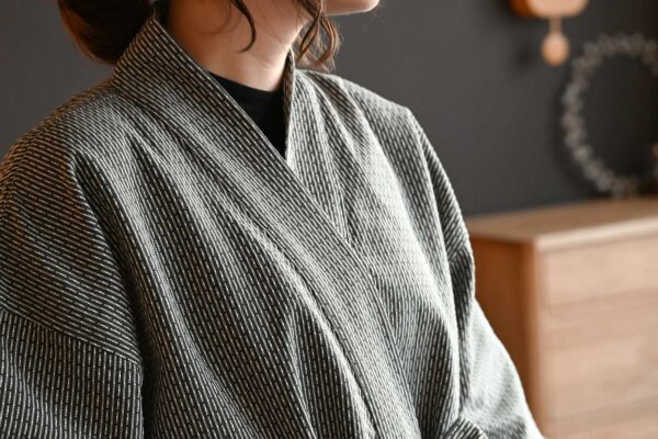close up of spa robe.