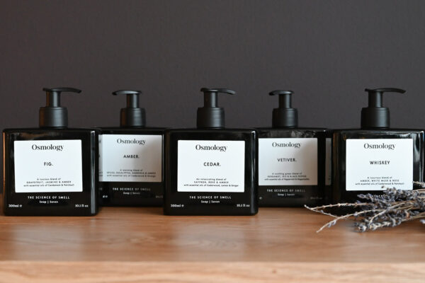 range of luxury osmology hand soaps.