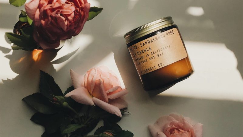 PF sandalwood rose candle LS3