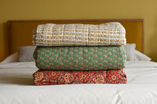 Floral Padded Throws - 3 Colours