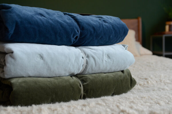 Raine Humble Bee Velvet Throws Stack