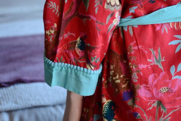 RedDressingGown Cuffs