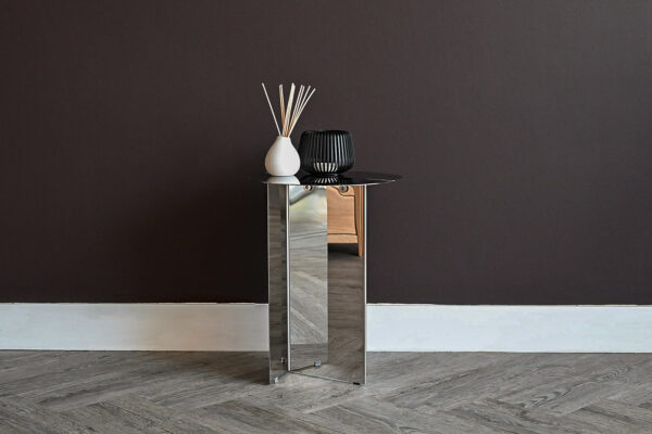 Oru - Modern Polished Steel Table