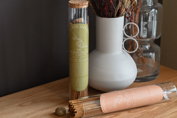 Ceramic Incense Holder & Incense Sticks Set