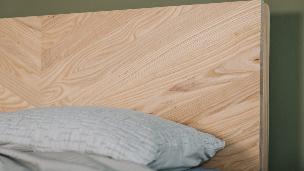 ash hathersage headboard close up