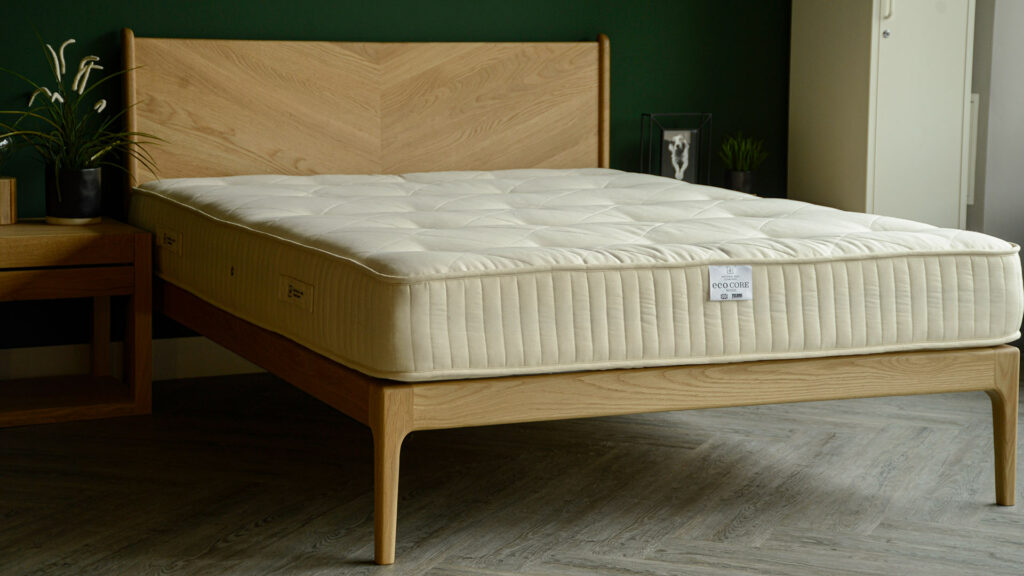 biodegradable eco core mattress wool on oak hoxton 1920