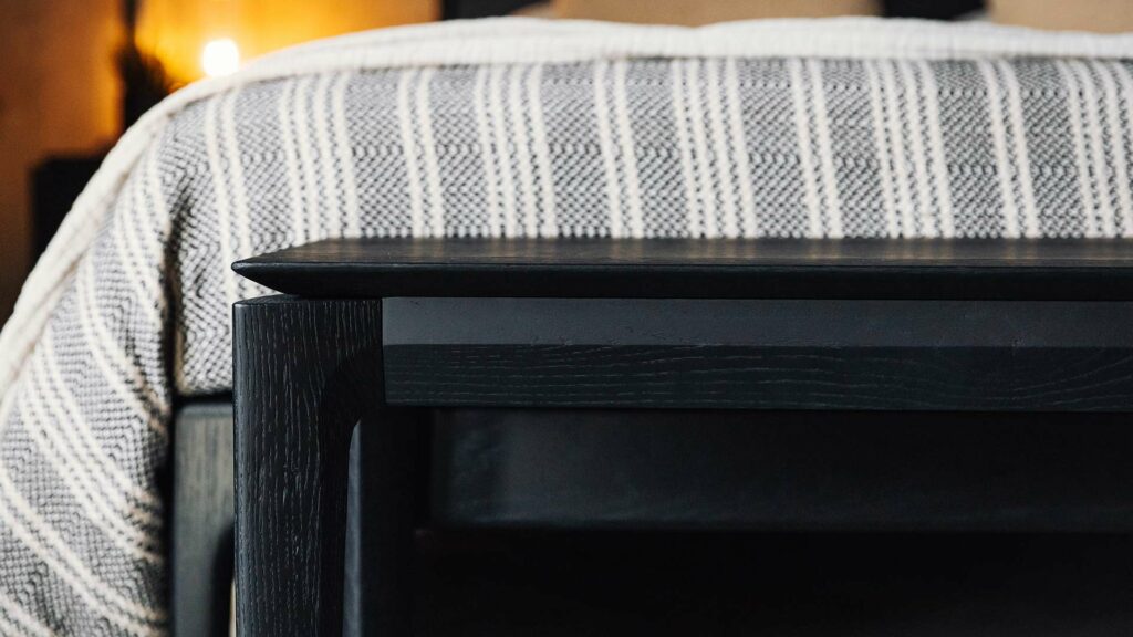 black bok bench detail
