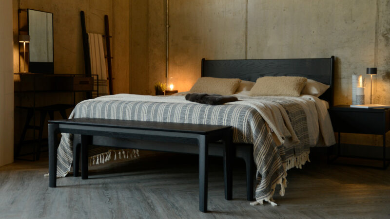 black oak camden bed