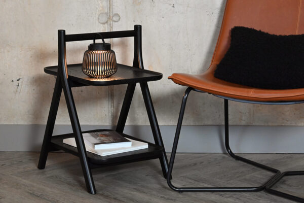 ETA - Black Oak Shelf Table