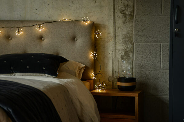 black starburst lights