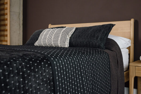 Black Cross Stitch Bedspread