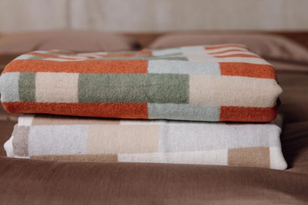 Patchwork Pattern Recycled Cotton Throws - 2 Colourways