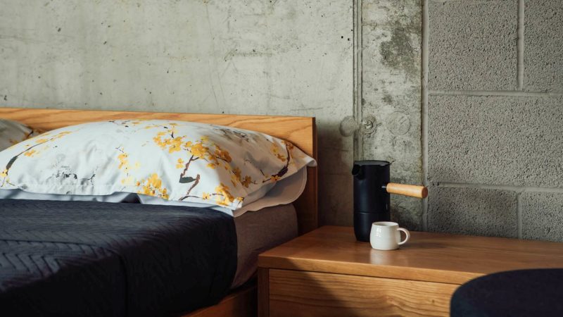 blossom ochre pillowcase detail