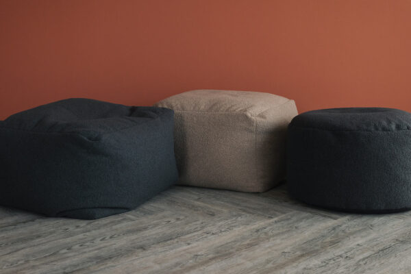 boucle pouf 2 colours