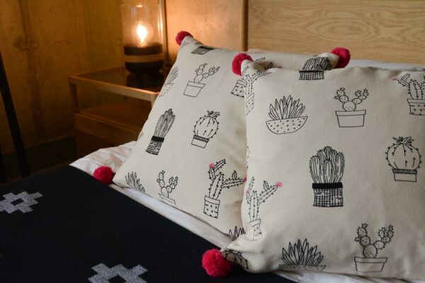 cactus print cushions