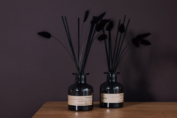 Cahm Luxury Home Fragrance - Smoked Glass & Black Reeds