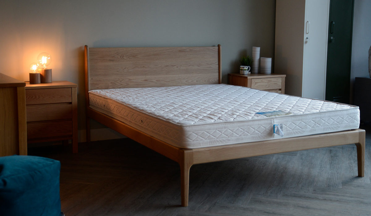 camden bed in oak mattress only