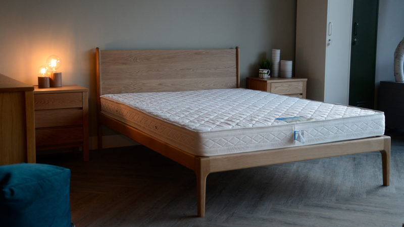 camden bed in oak mattress only