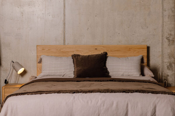 Cotton Velvet Cushion - Chocolate Brown