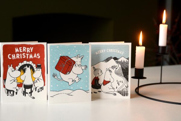 christmas card set moomins