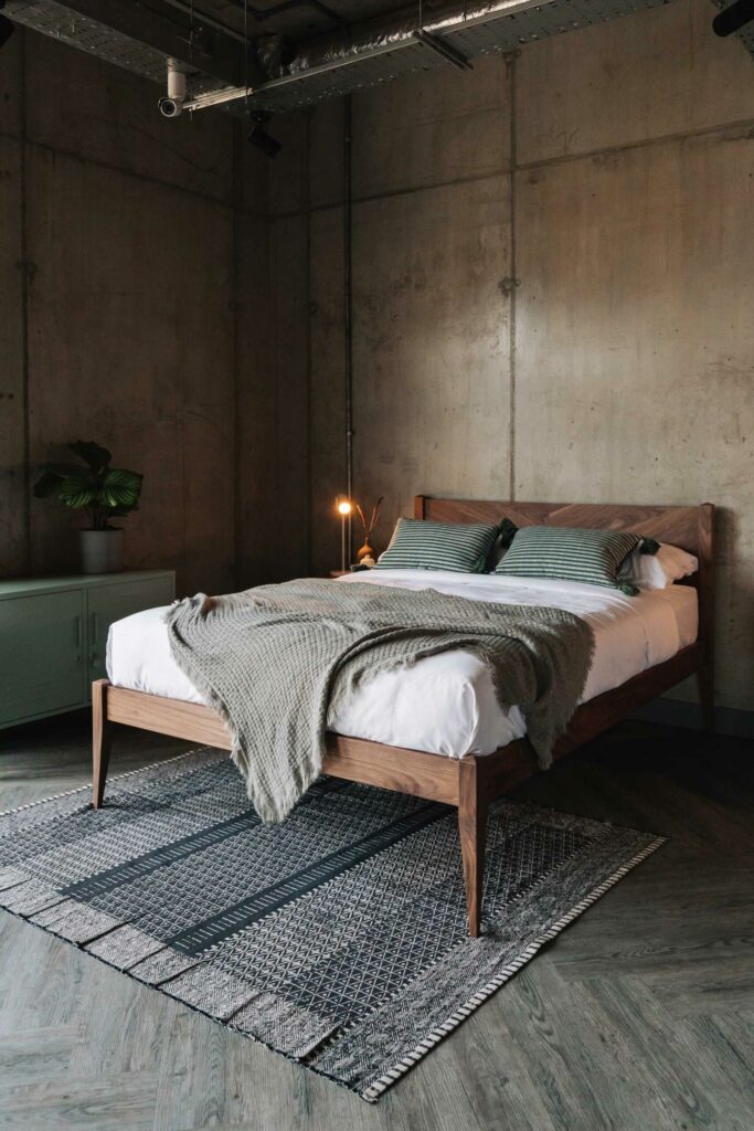 classic walnut bed dalston design scaled
