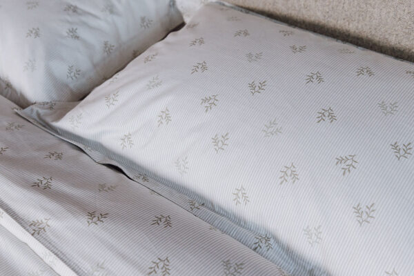 Sage Soft Stripe Duvet Cover Set