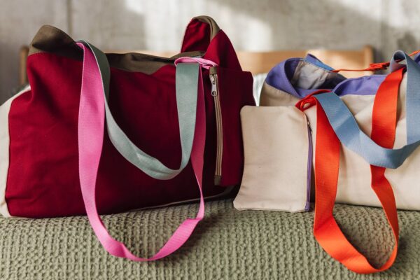 Colourful Cotton Canvas Bags - 3 Colours