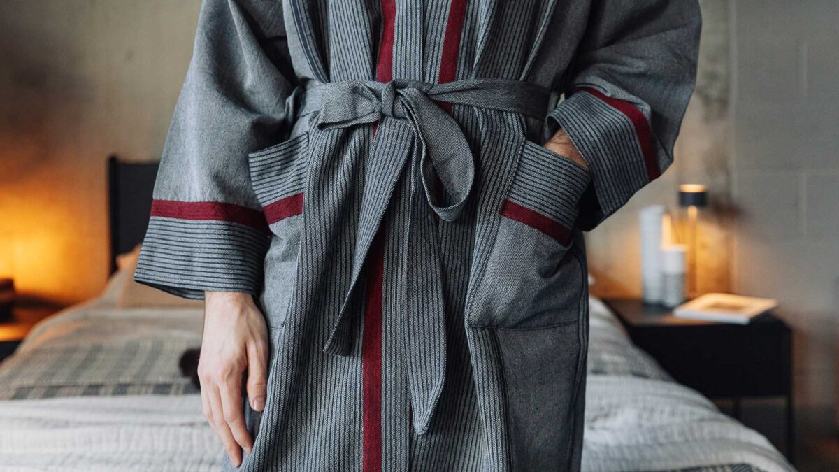 Bed Robe Design Unisex Luxury Soft Cotton Robes - Natural Bed Company