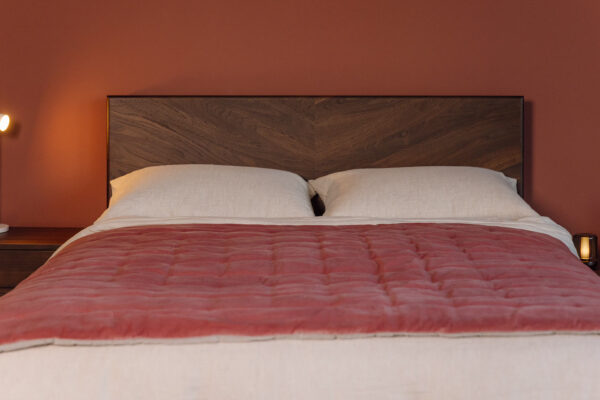 Velvet Reversible Quilt - Vintage Rose