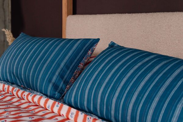 Blue Striped Cushions