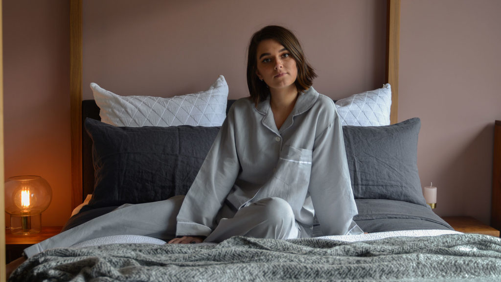 dove grey linen pyjamas 1920