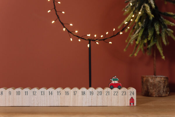 driving home for christmas wooden advent