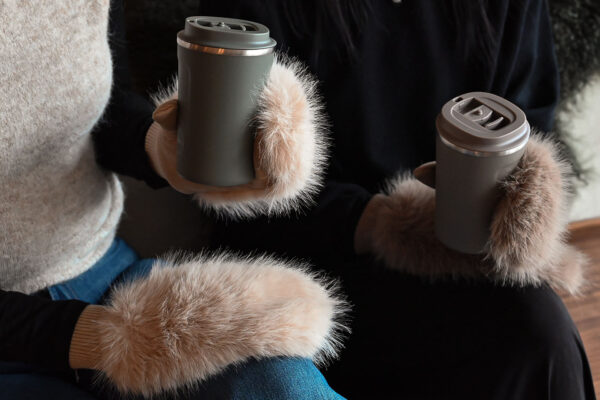 Faux Fur Mittens - 2 Colours