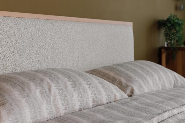 Cotton Duvet Cover Set with Fine Dash Stripe