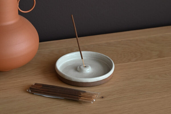 Ceramic Incense Holder with Nag Champa Sticks