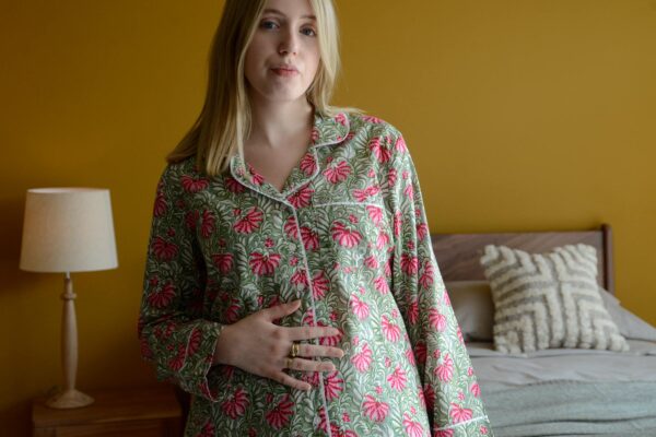 green and pink pure cotton pjs
